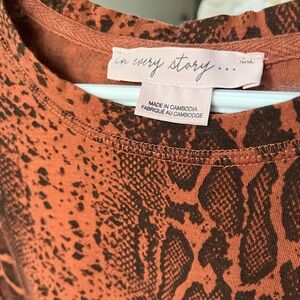 In Every Story Animal Print Top